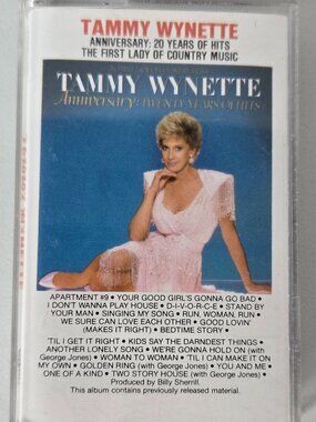 Tammy Wynette Cassette. Any 3 Cassettes For $15!